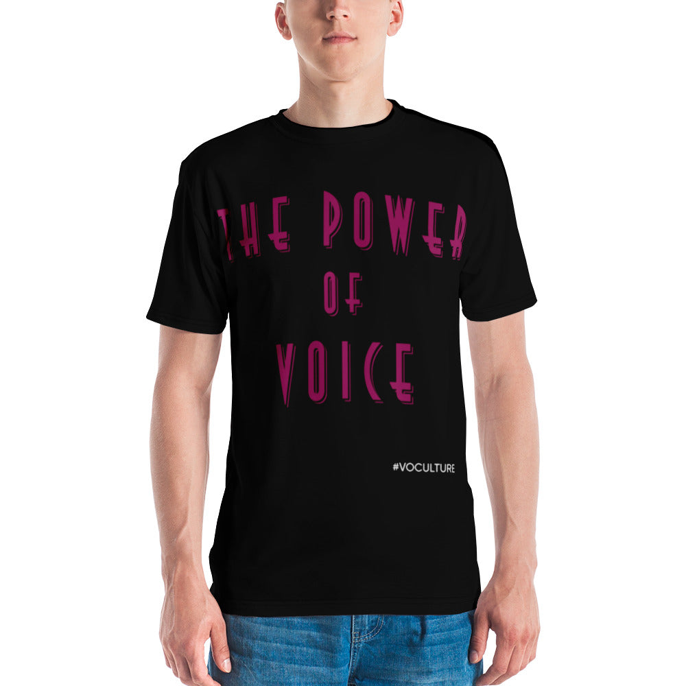 THE POWER OF VOICE Male t-shirt
