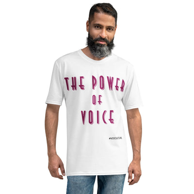 THE POWER OF VOICE Male t-shirt white