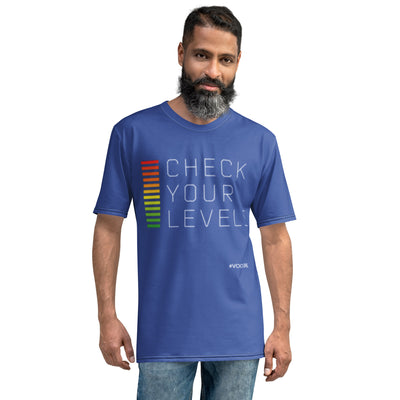 CHECK YOUR LEVELS Male t-shirt