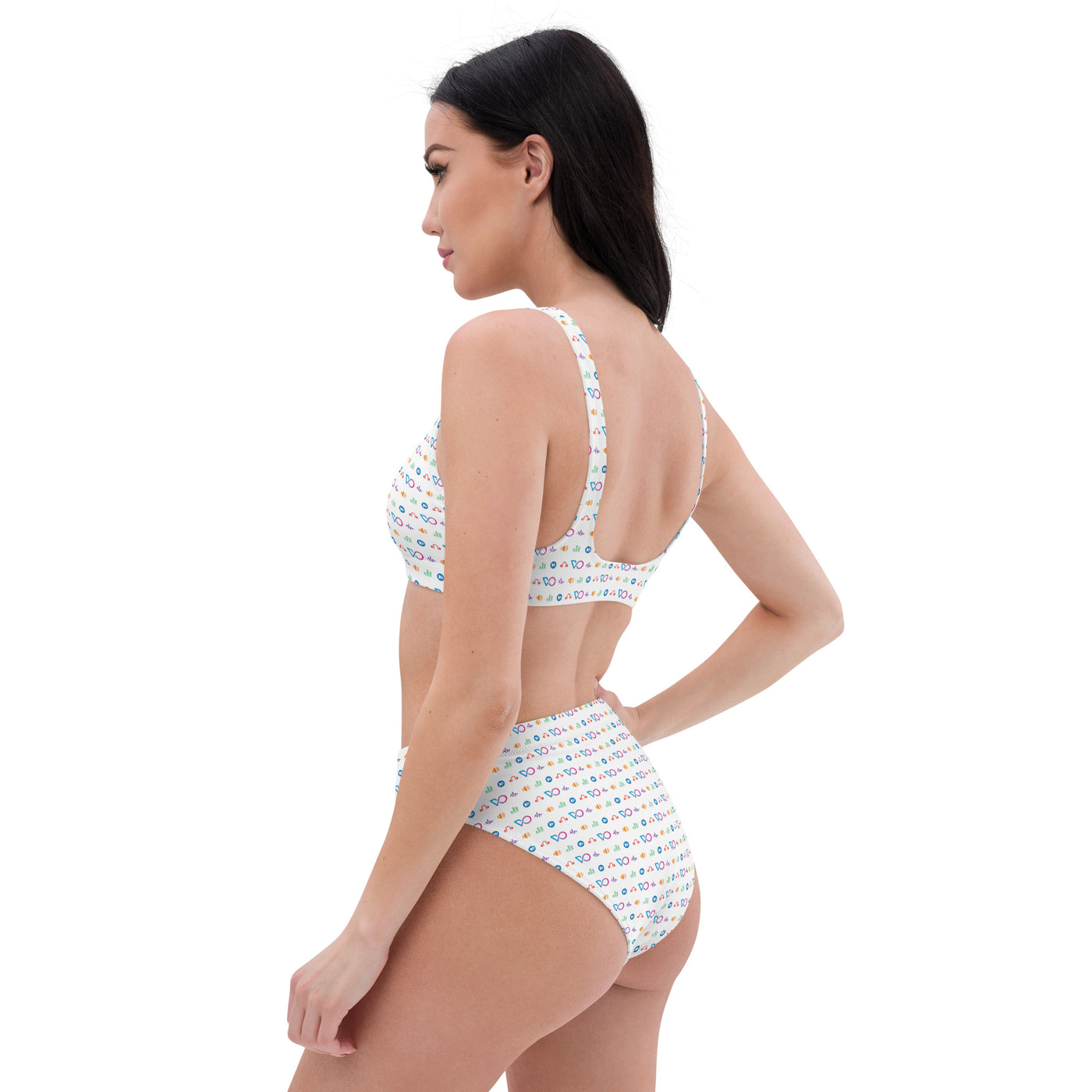 VO ICONS Recycled high-waisted bikini white