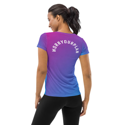 WORK YOUR PLAN  Women's Athletic T-shirt