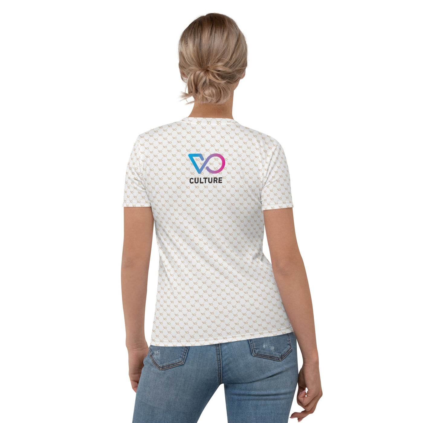 VO LOVE with Gold VO pattern Women's T-shirt