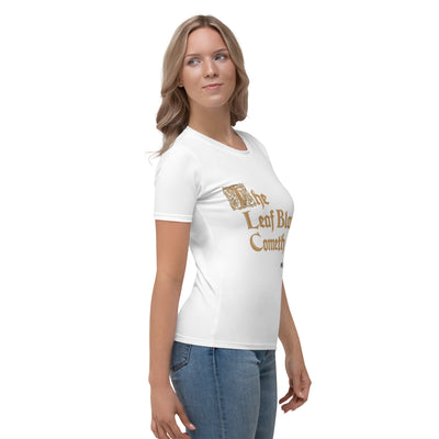 THE LEAF BLOWER COMETH! Women's T-shirt white