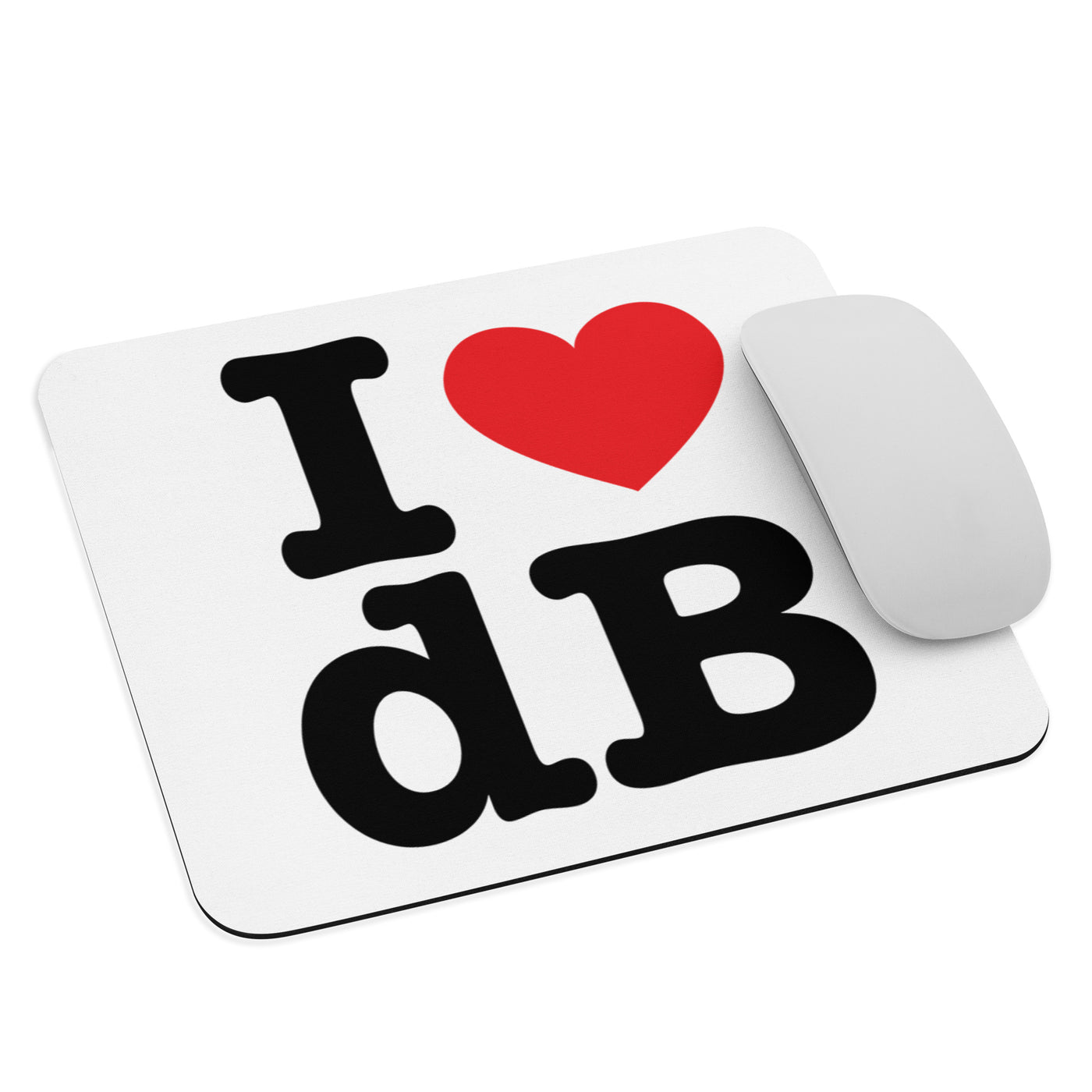 I HEART DB Mouse pad