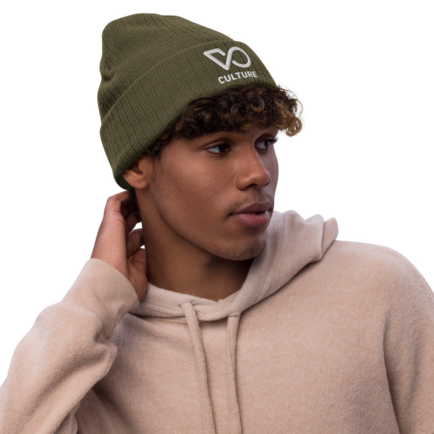VO CULTURE Ribbed knit beanie